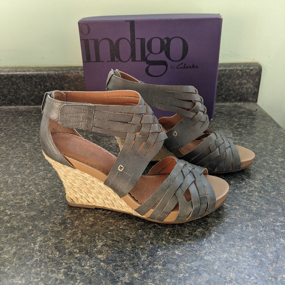 Clarks Sky Pocono Sandal Steel blue size 7